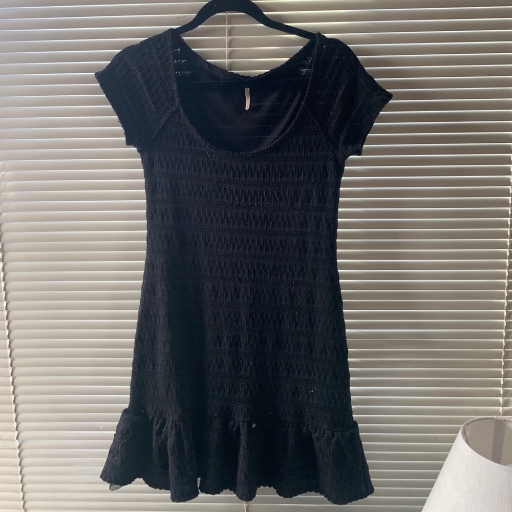 Free People mini ruffle dress